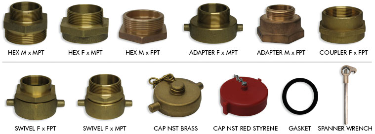 Fire Hose Fittings - NST Thread